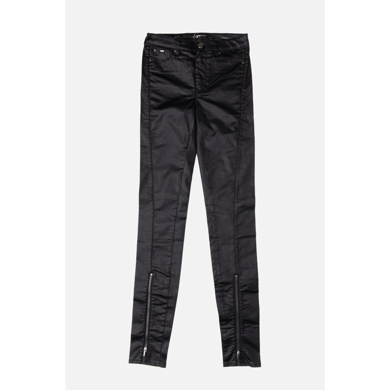 Black Cotton Skinny Jeans