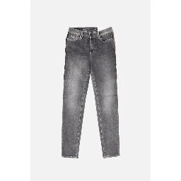 Gray Cotton Jeans Denim