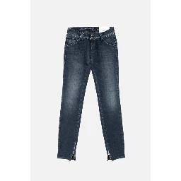 Blue Cotton Jeans Denim