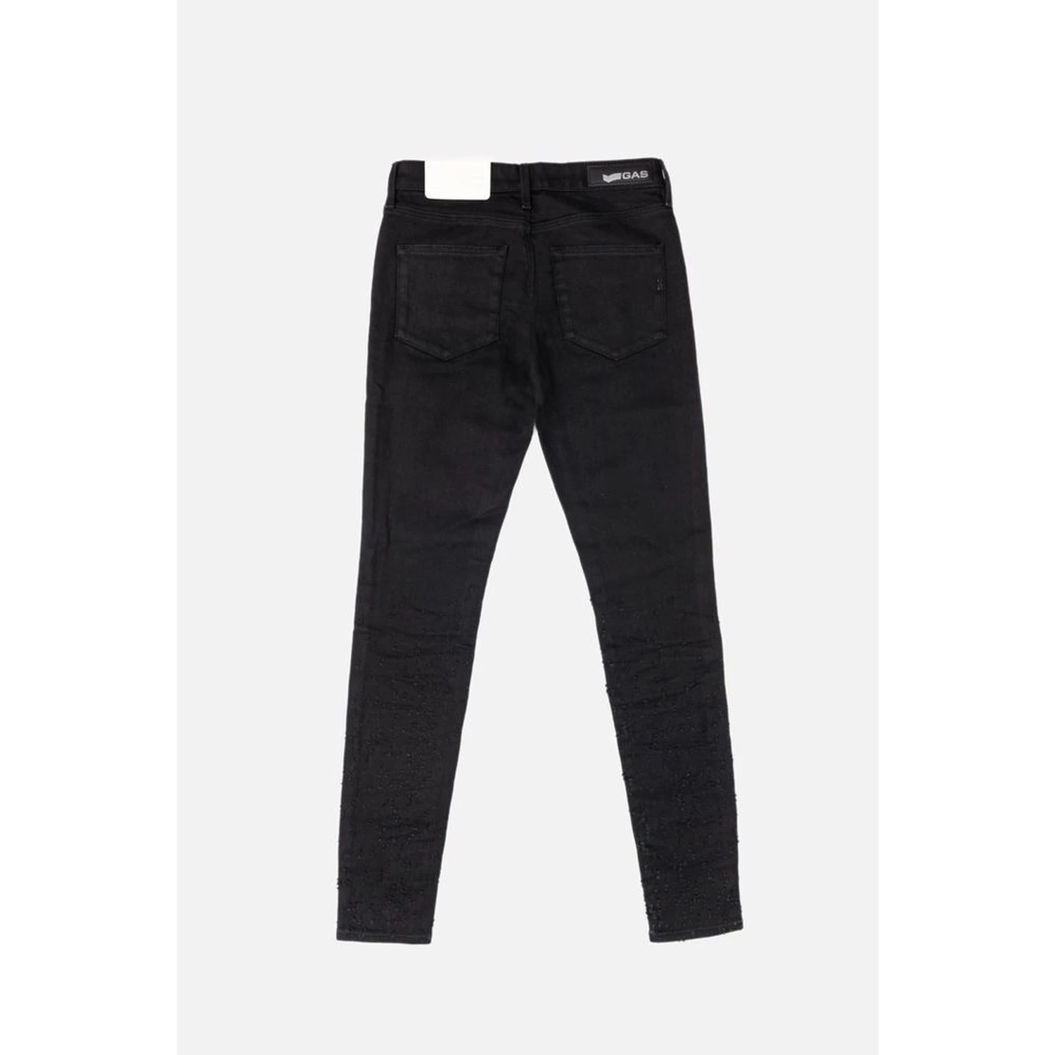 Black Cotton Skinny Jeans