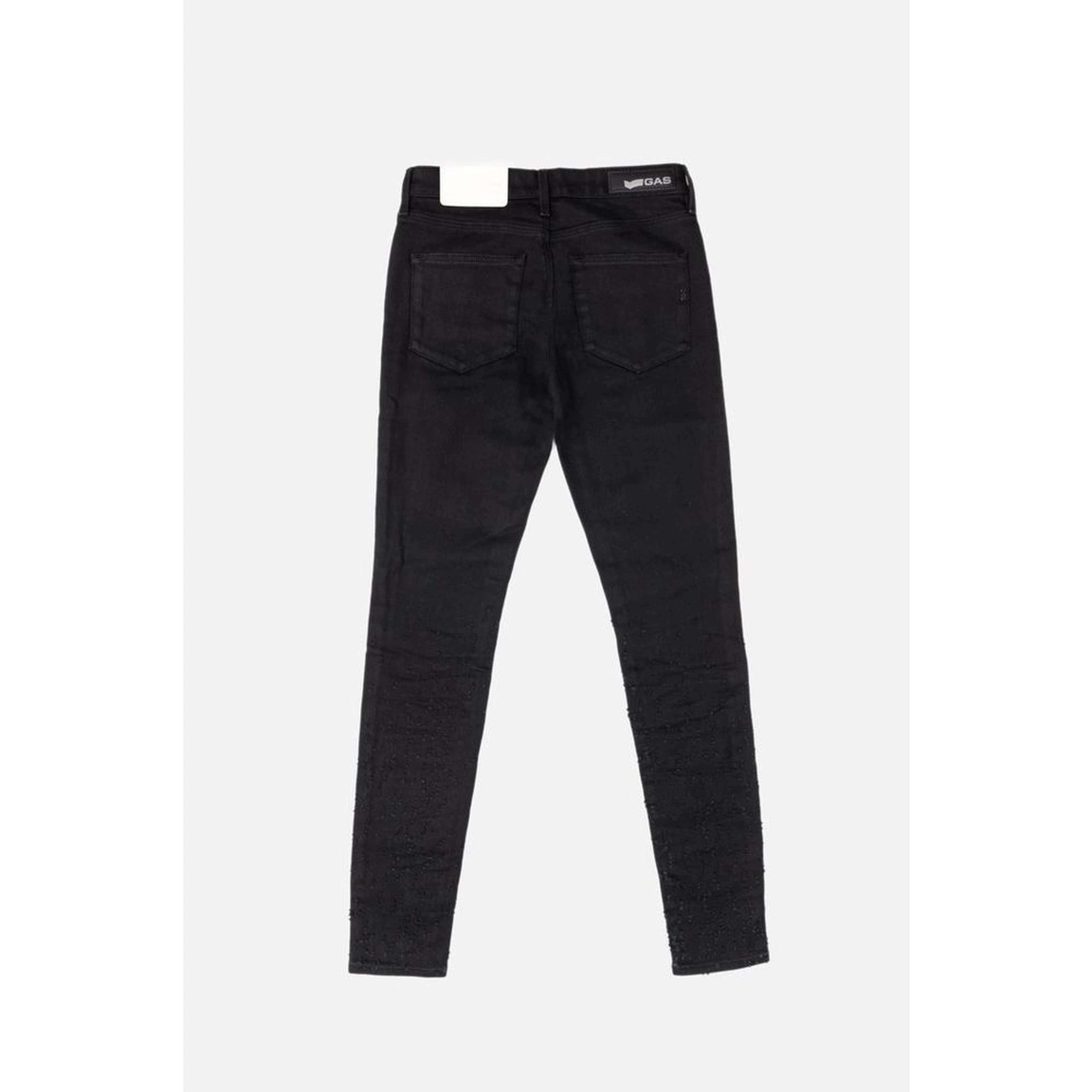 Black Cotton Skinny Jeans