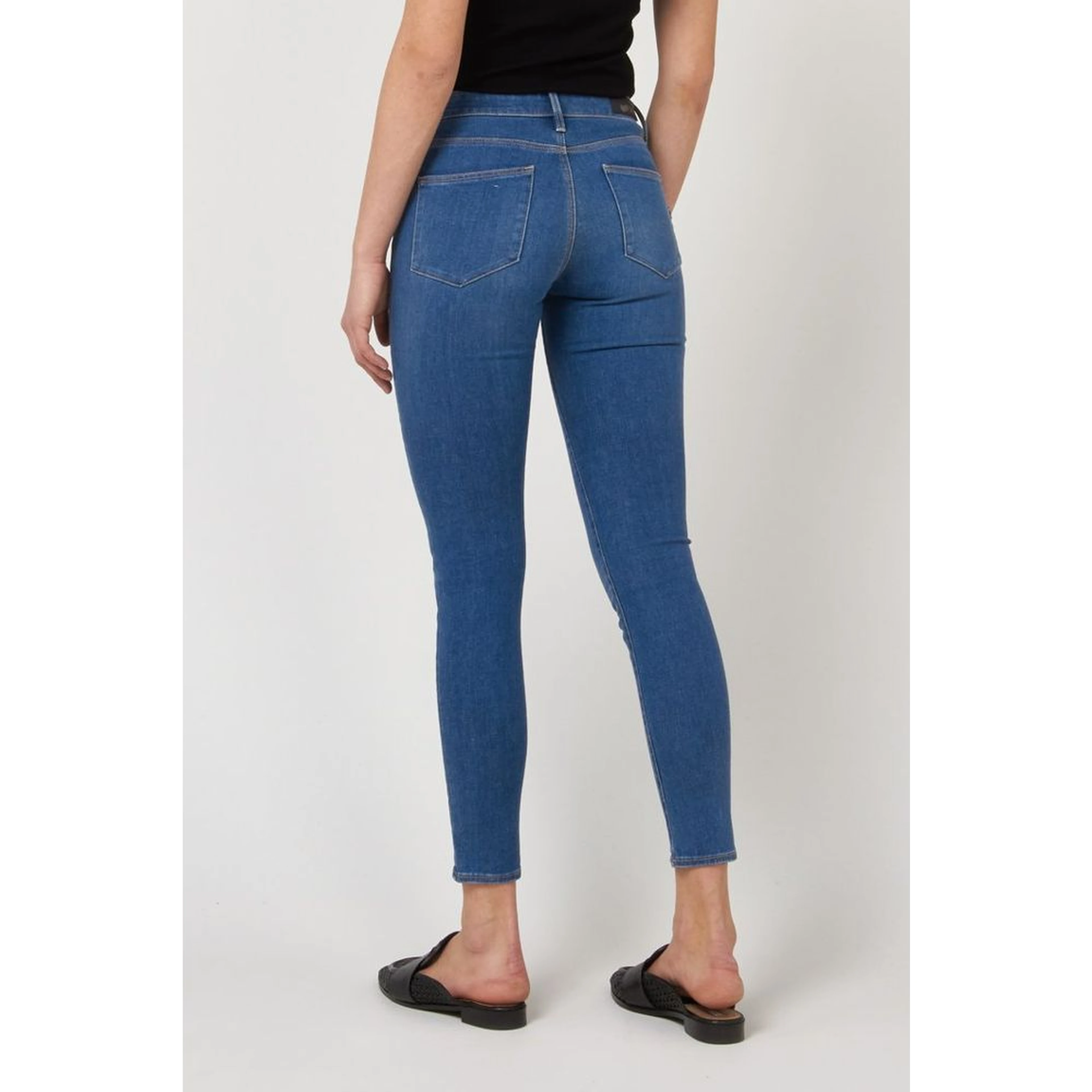 Blue Cotton Skinny Jeans