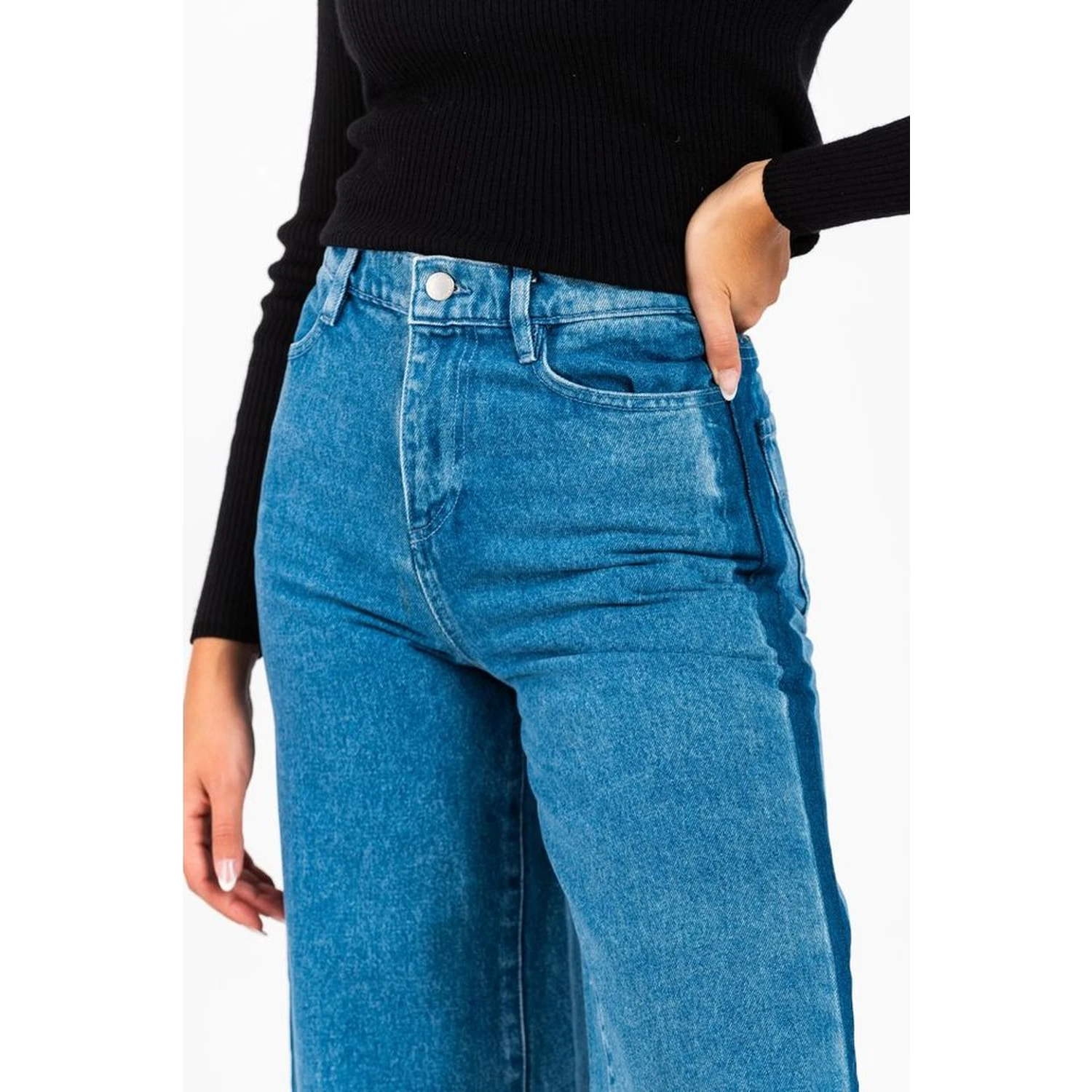 Blue Cotton Jeans Denim