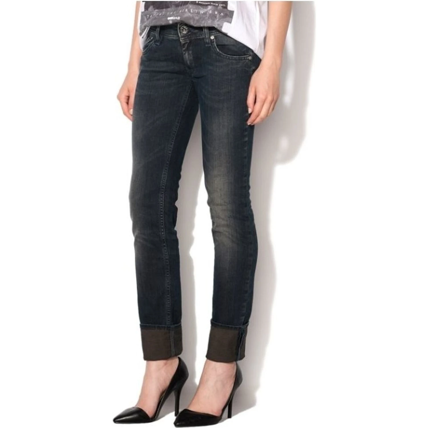 Multicolor Cotton Skinny Jeans