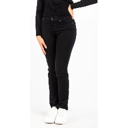 Black Cotton Slim Fit Jeans