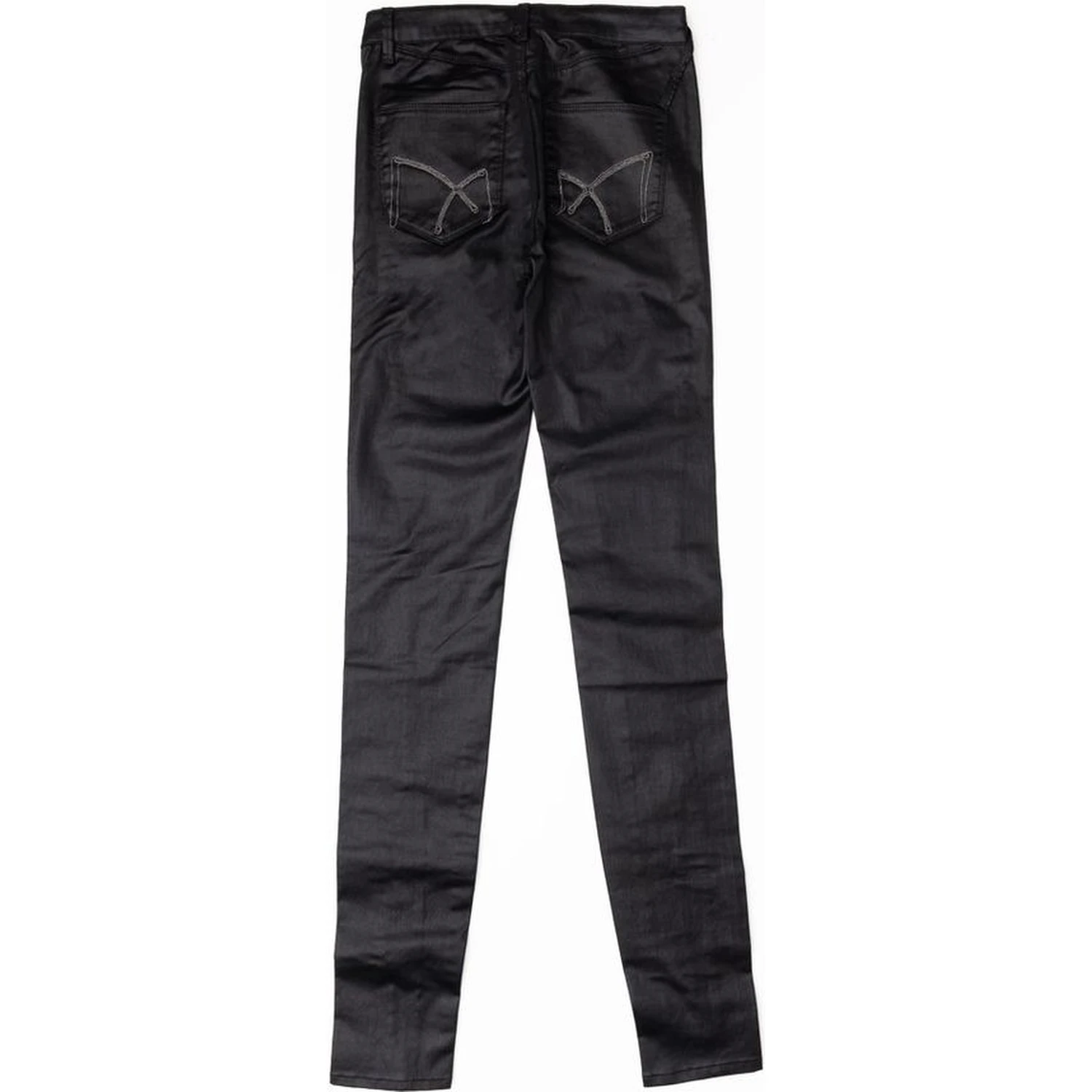 Black Cotton Skinny Jeans