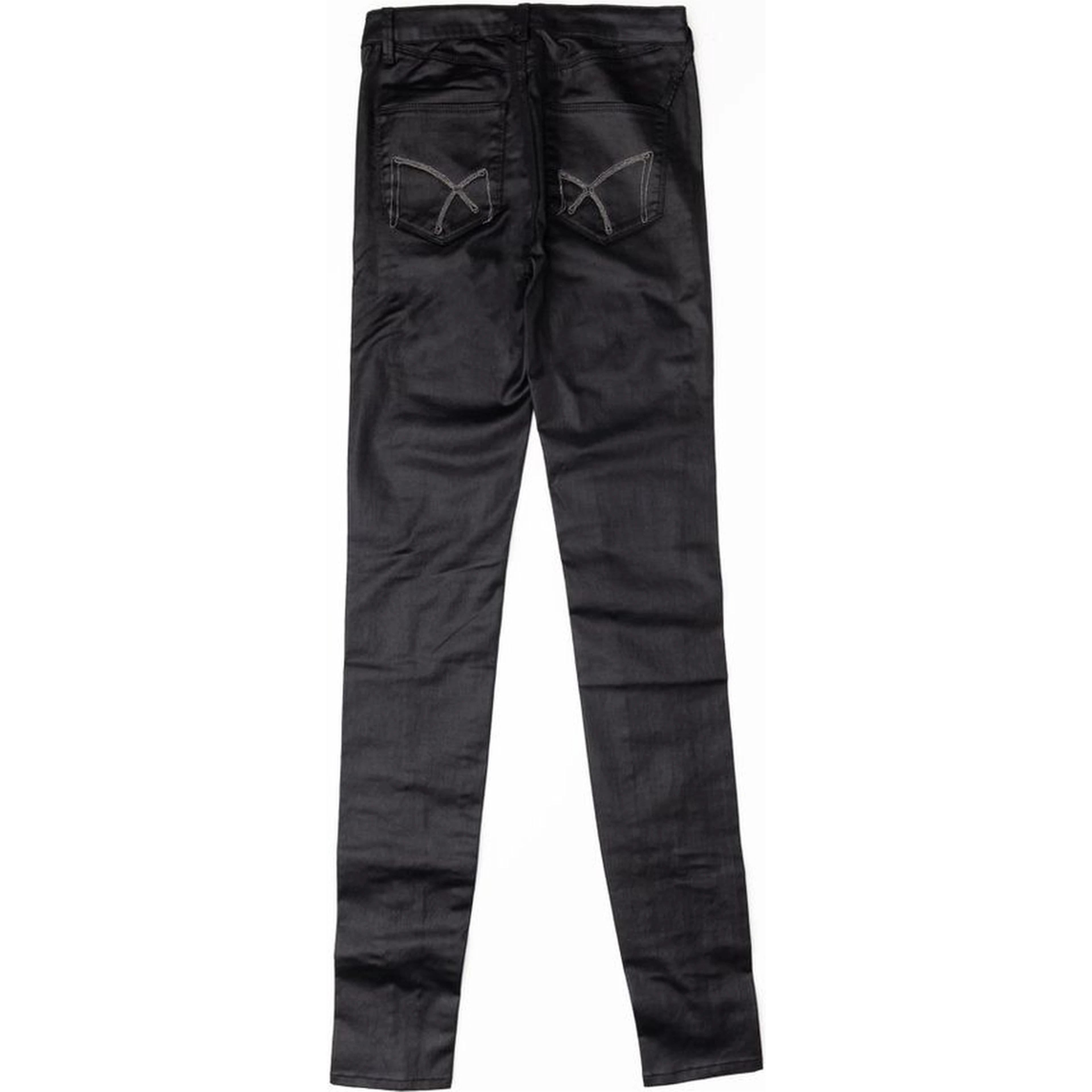 Black Cotton Skinny Jeans