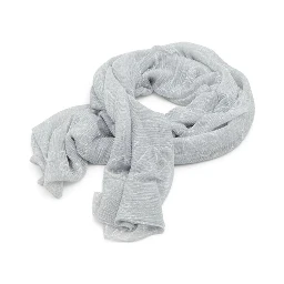 Silver Polyacrylic Scarf