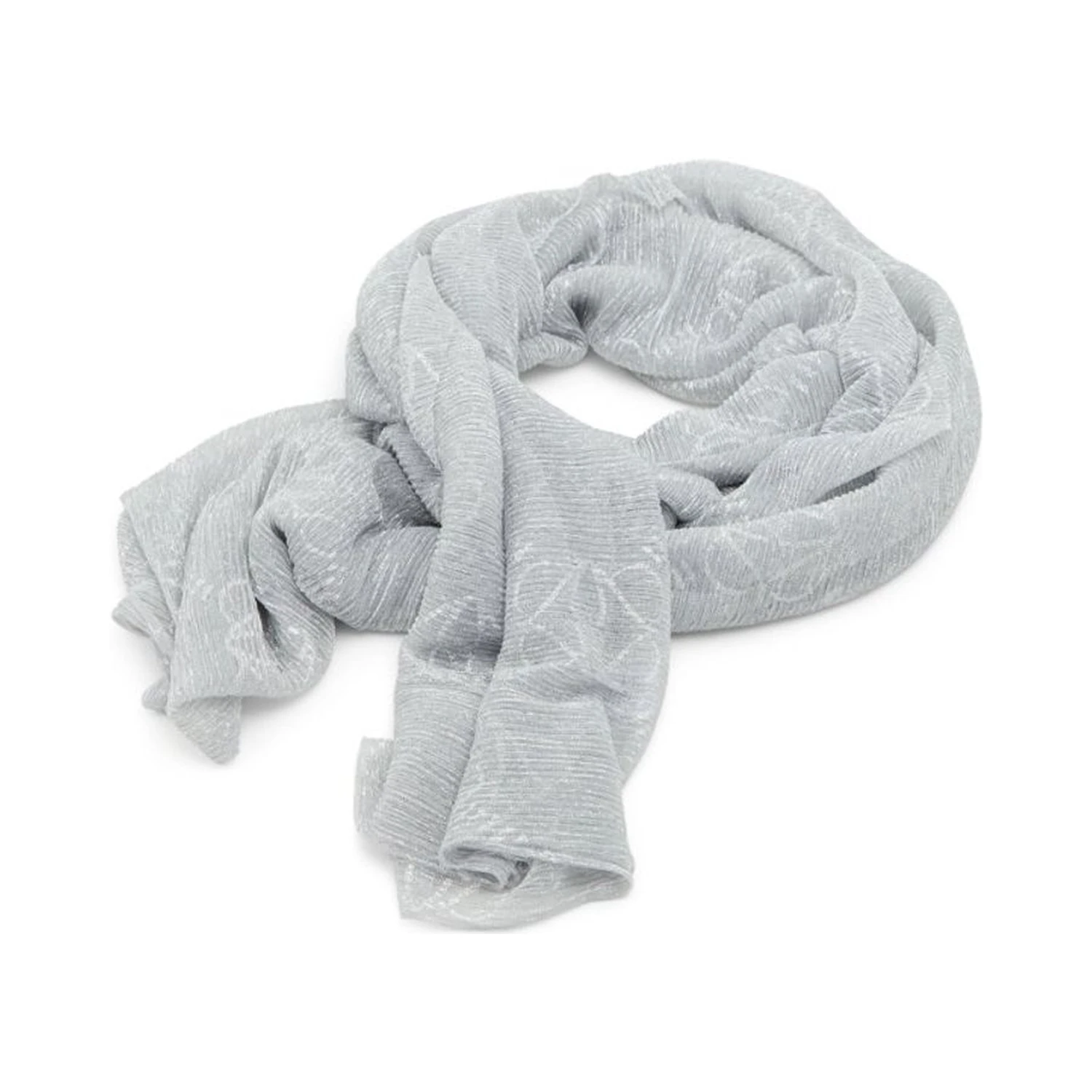 Silver Polyacrylic Scarf