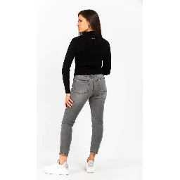 Gray Cotton Jeans Denim