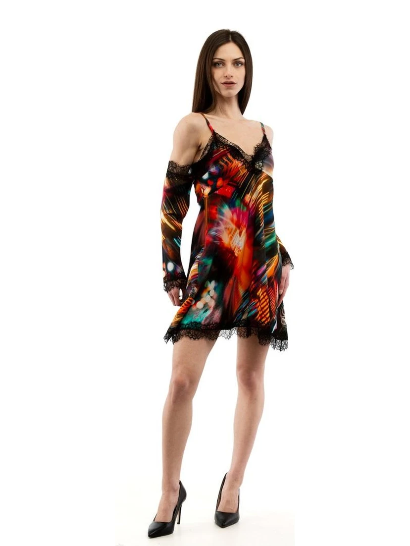 Multicolor Viscose Casual Dress