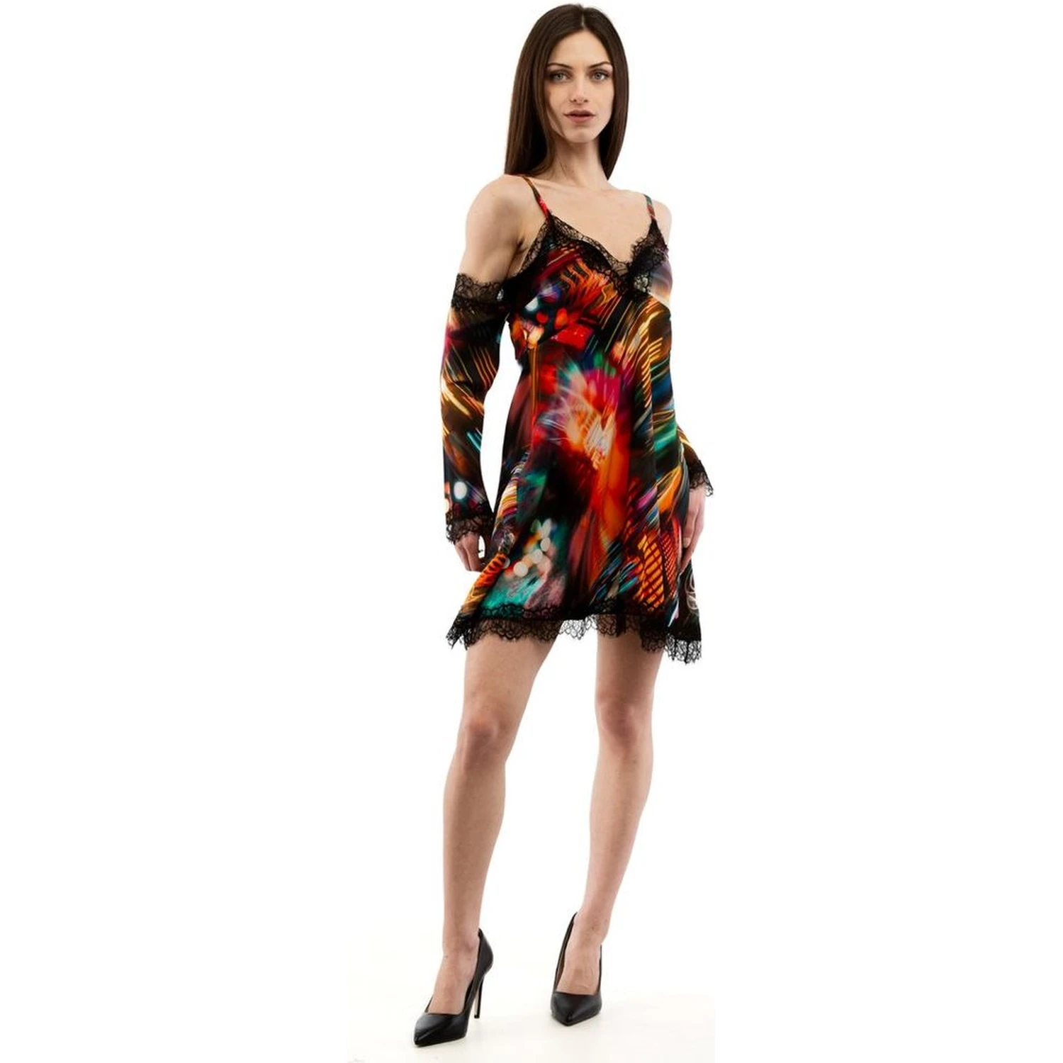 Multicolor Viscose Casual Dress