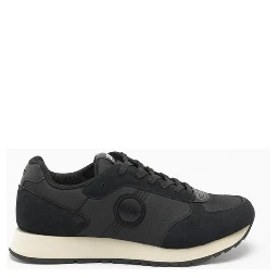 Black Nylon Low Top Sneakers