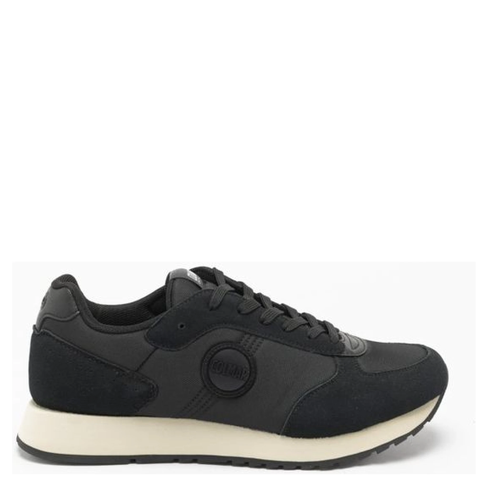 Black Nylon Low Top Sneakers