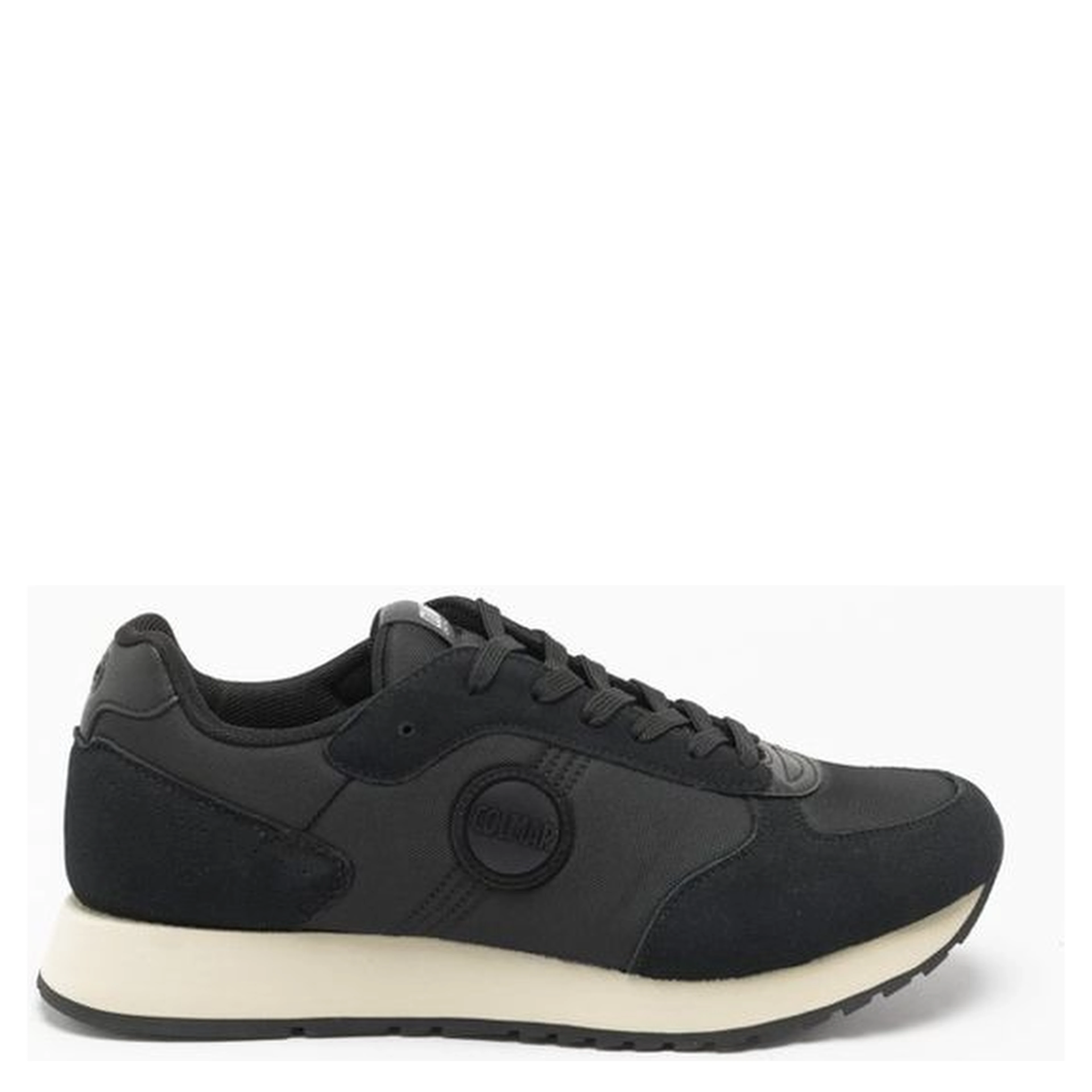 Black Nylon Low Top Sneakers