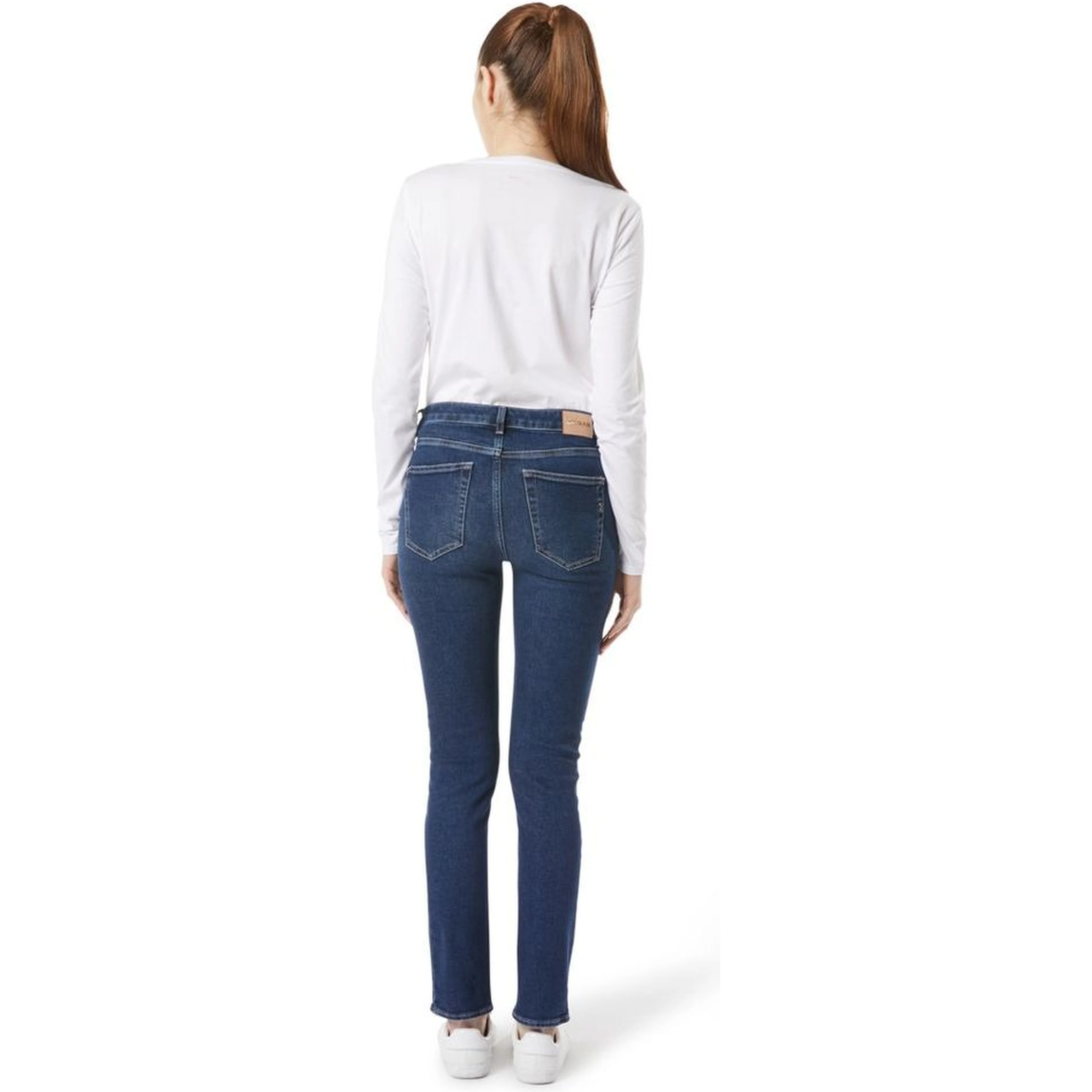 Blue Cotton Slim Fit Jeans