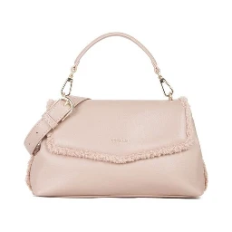 Beige Polyester Shoulder Bag