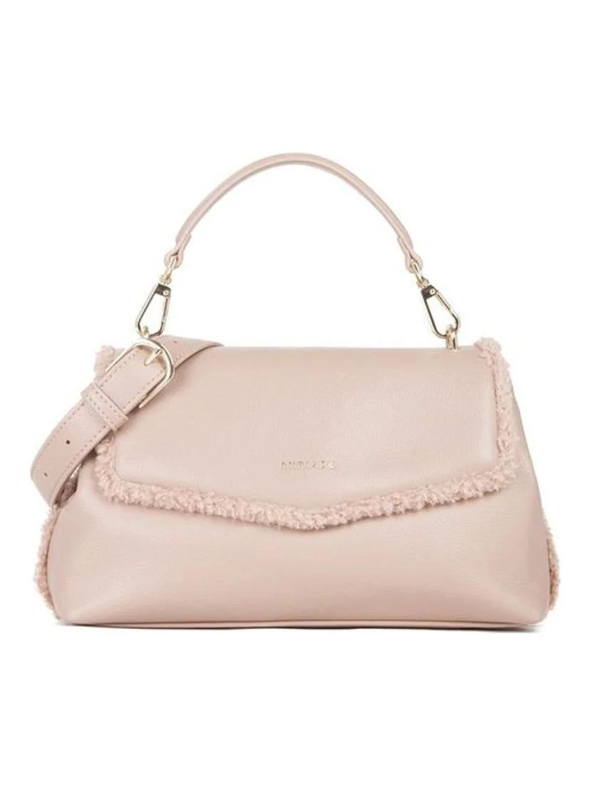 Beige Polyester Shoulder Bag