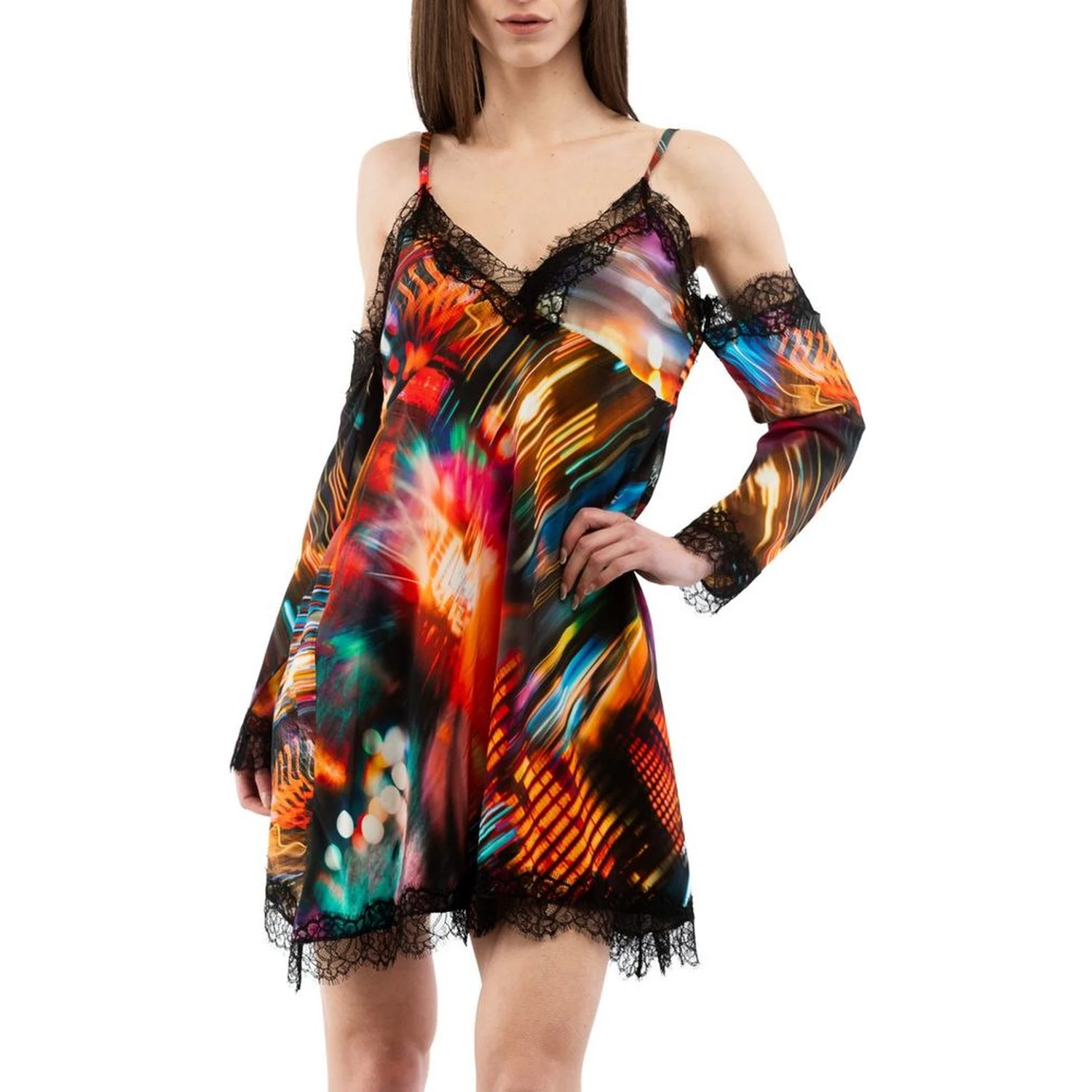 Multicolor Viscose Casual Dress