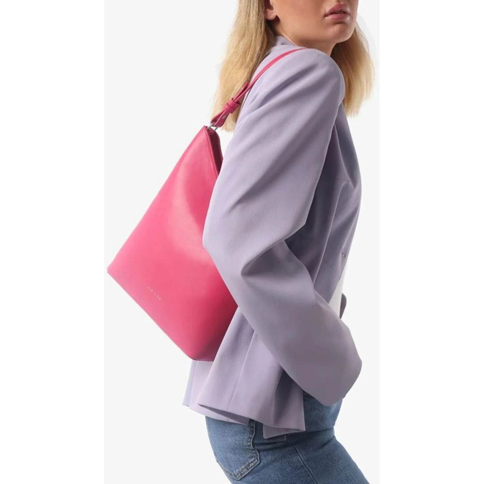 Black Polyethylene Shoulder Bag