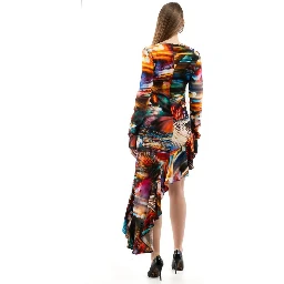 Multicolor Viscose Casual Dress