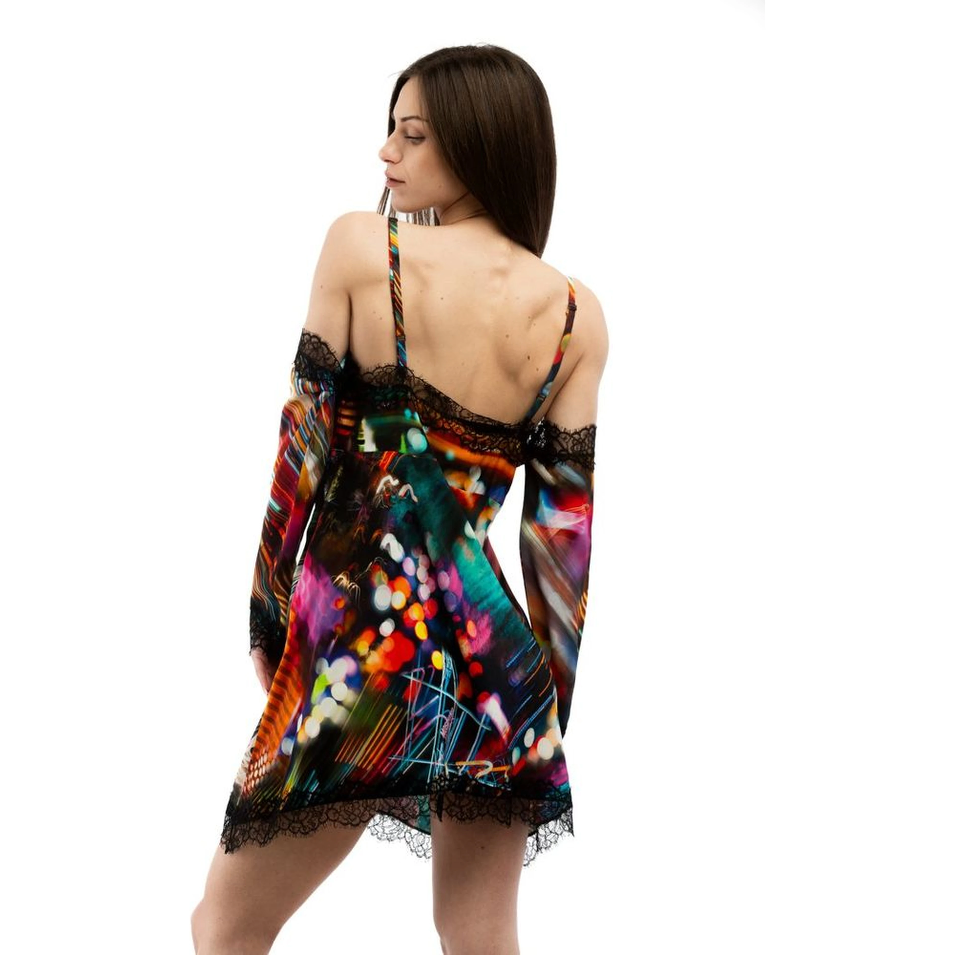 Multicolor Viscose Casual Dress