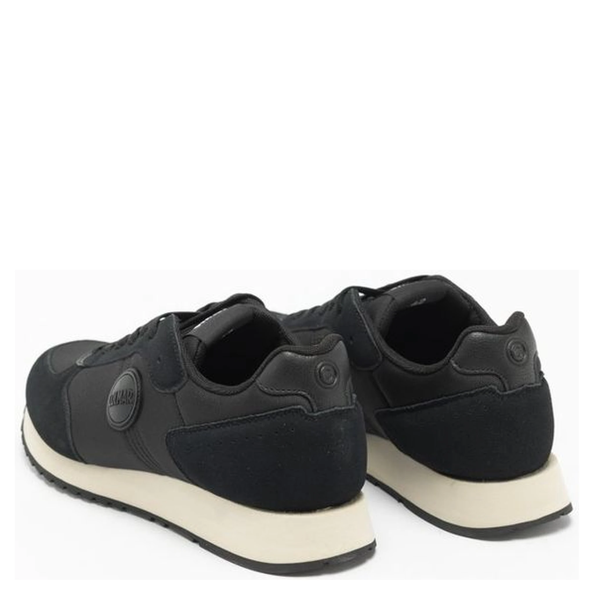 Black Nylon Low Top Sneakers