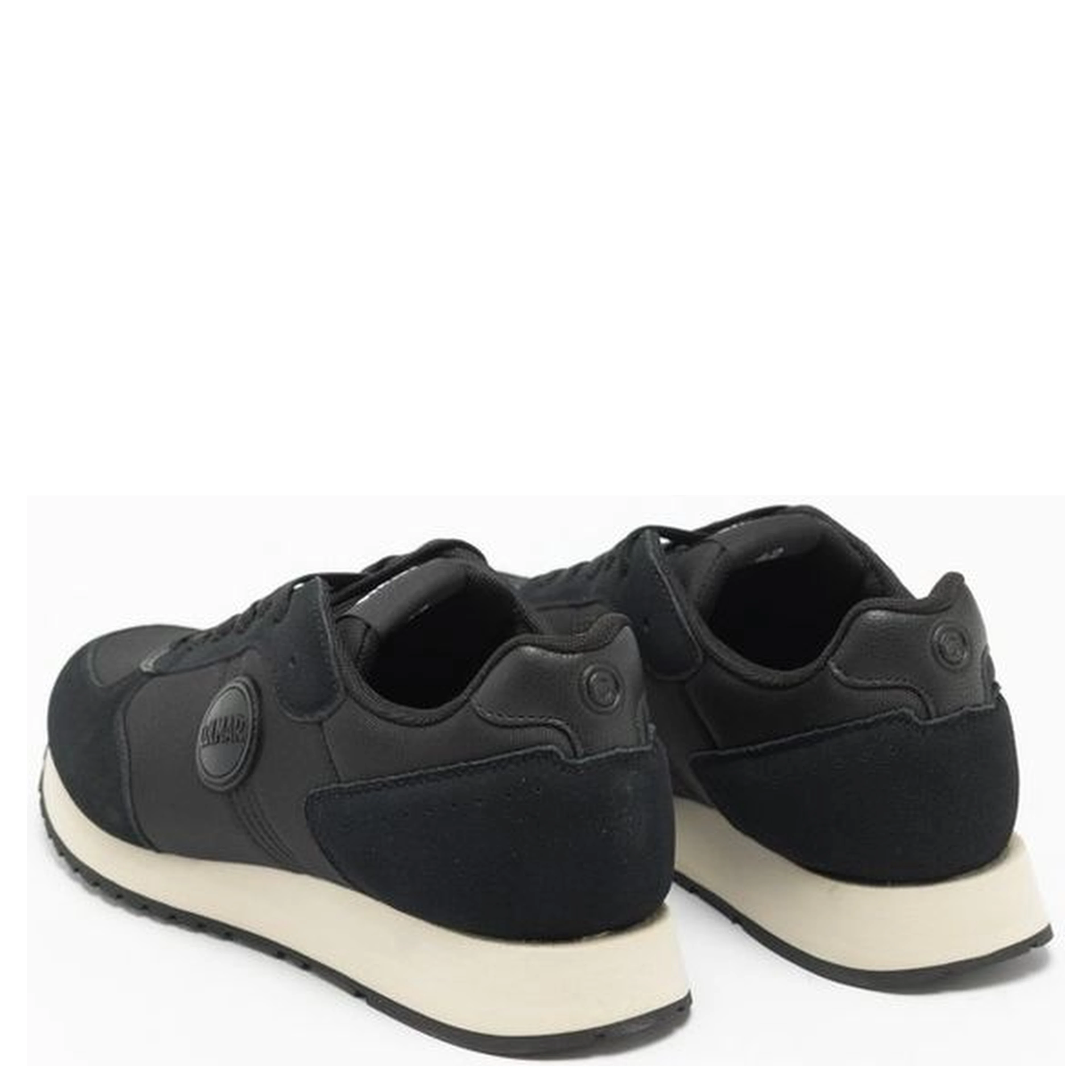 Black Nylon Low Top Sneakers