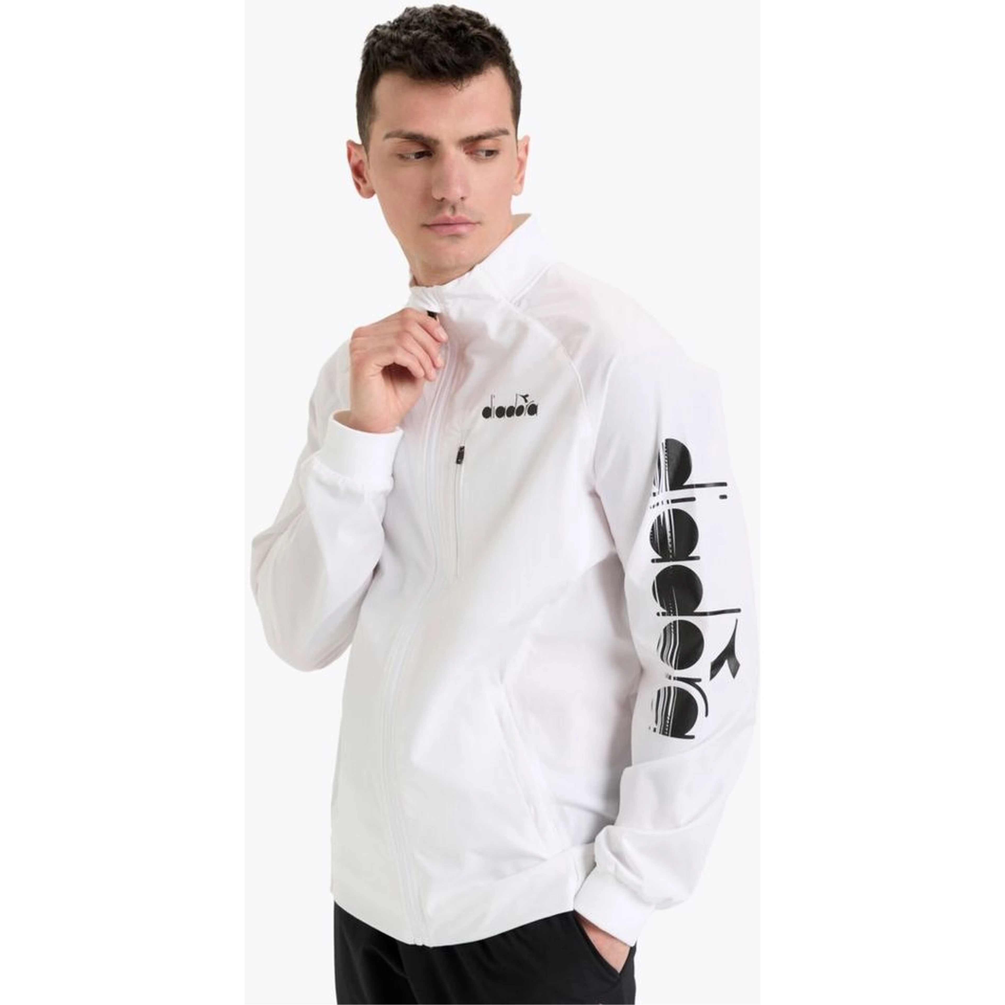 White Polyamide Shell Jacket