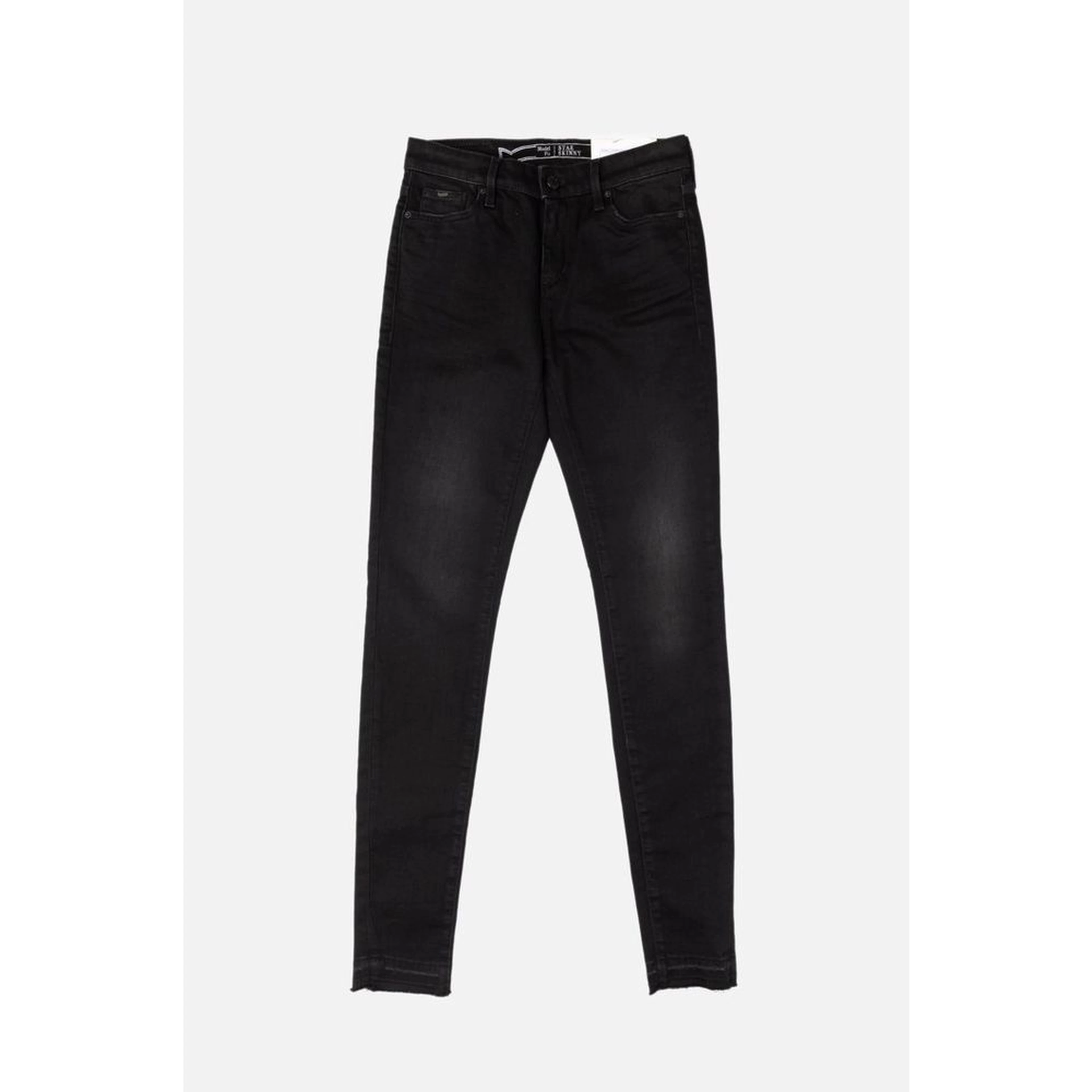 Black Cotton Skinny Jeans