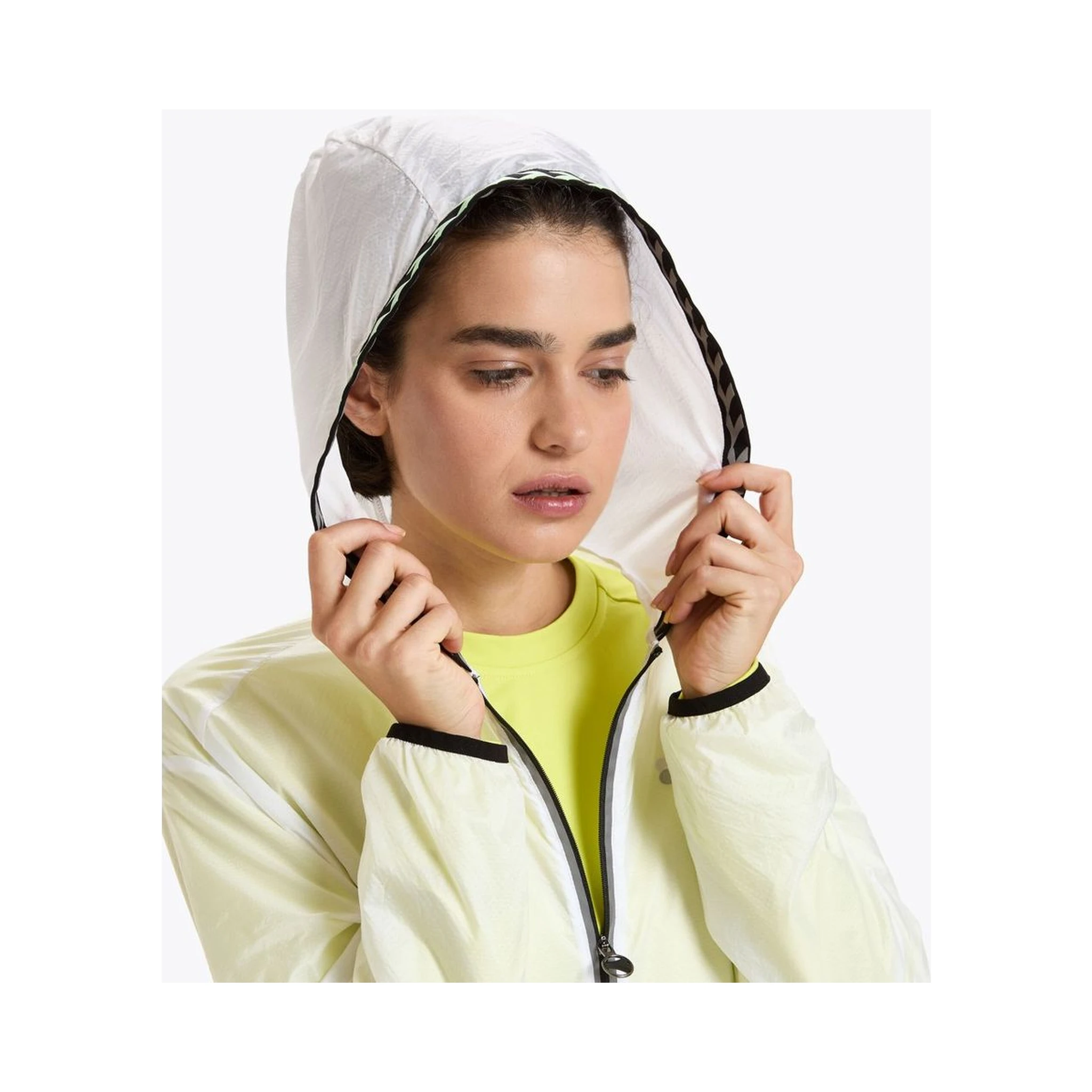 White Polyamide Shell Jacket