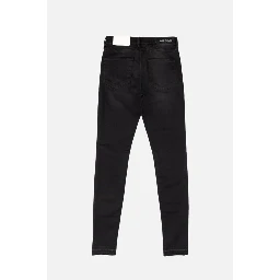 Black Cotton Skinny Jeans