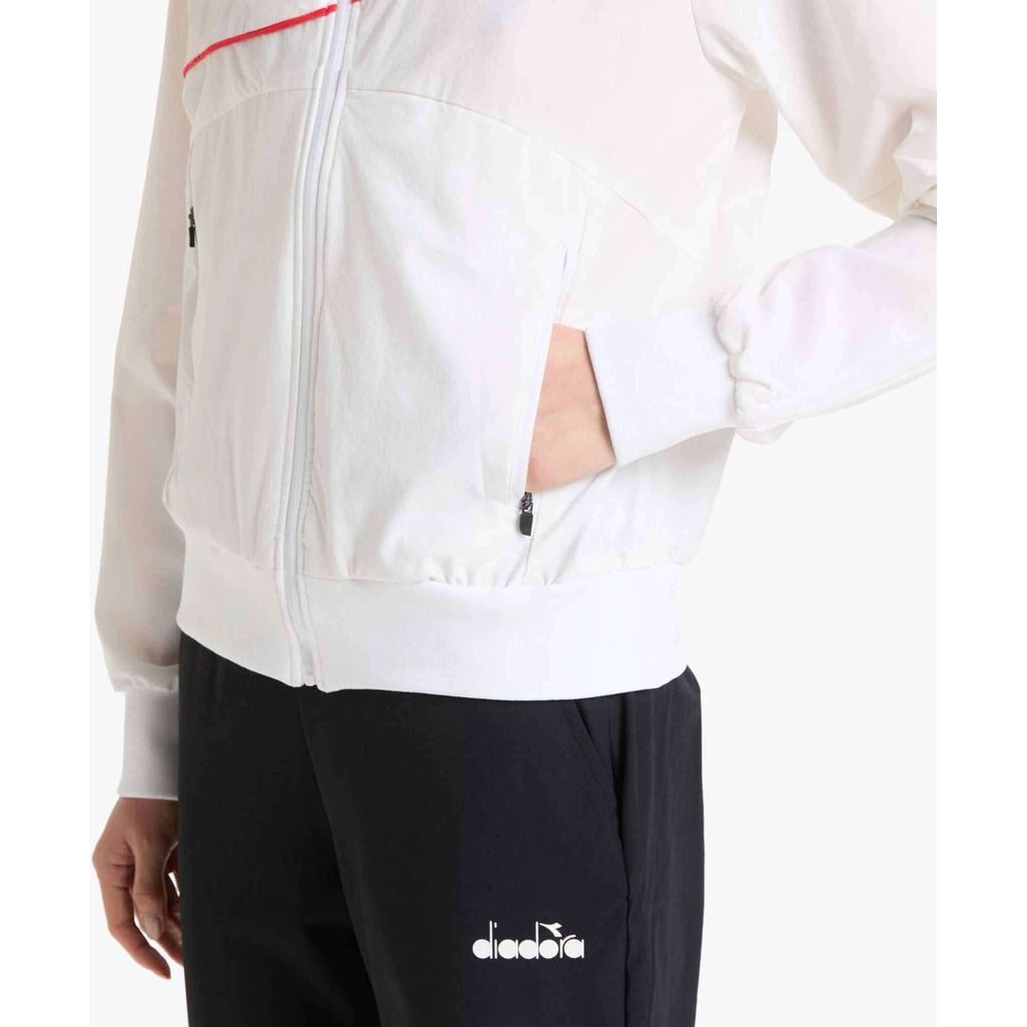 White Polyamide Shell Jacket