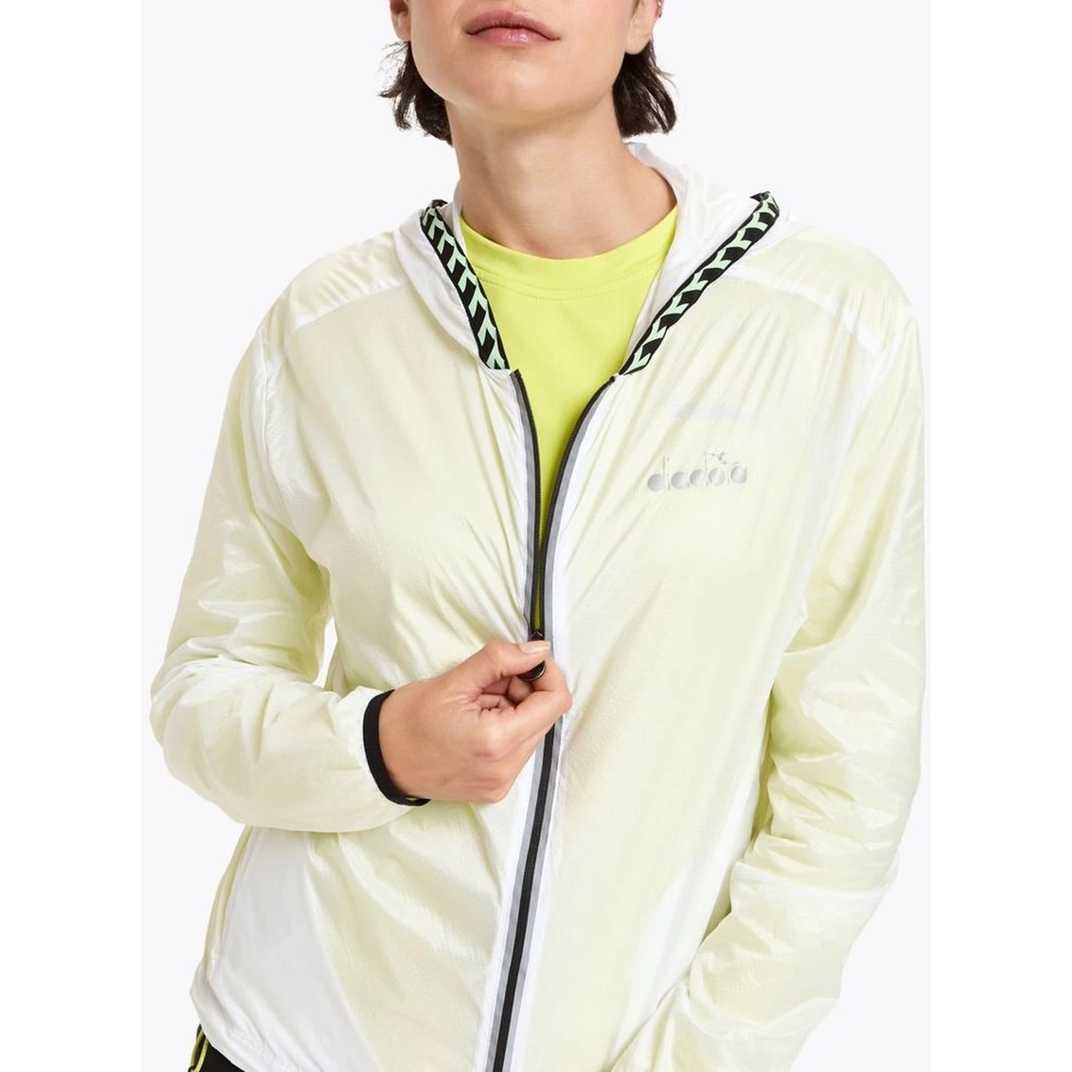 White Polyamide Shell Jacket