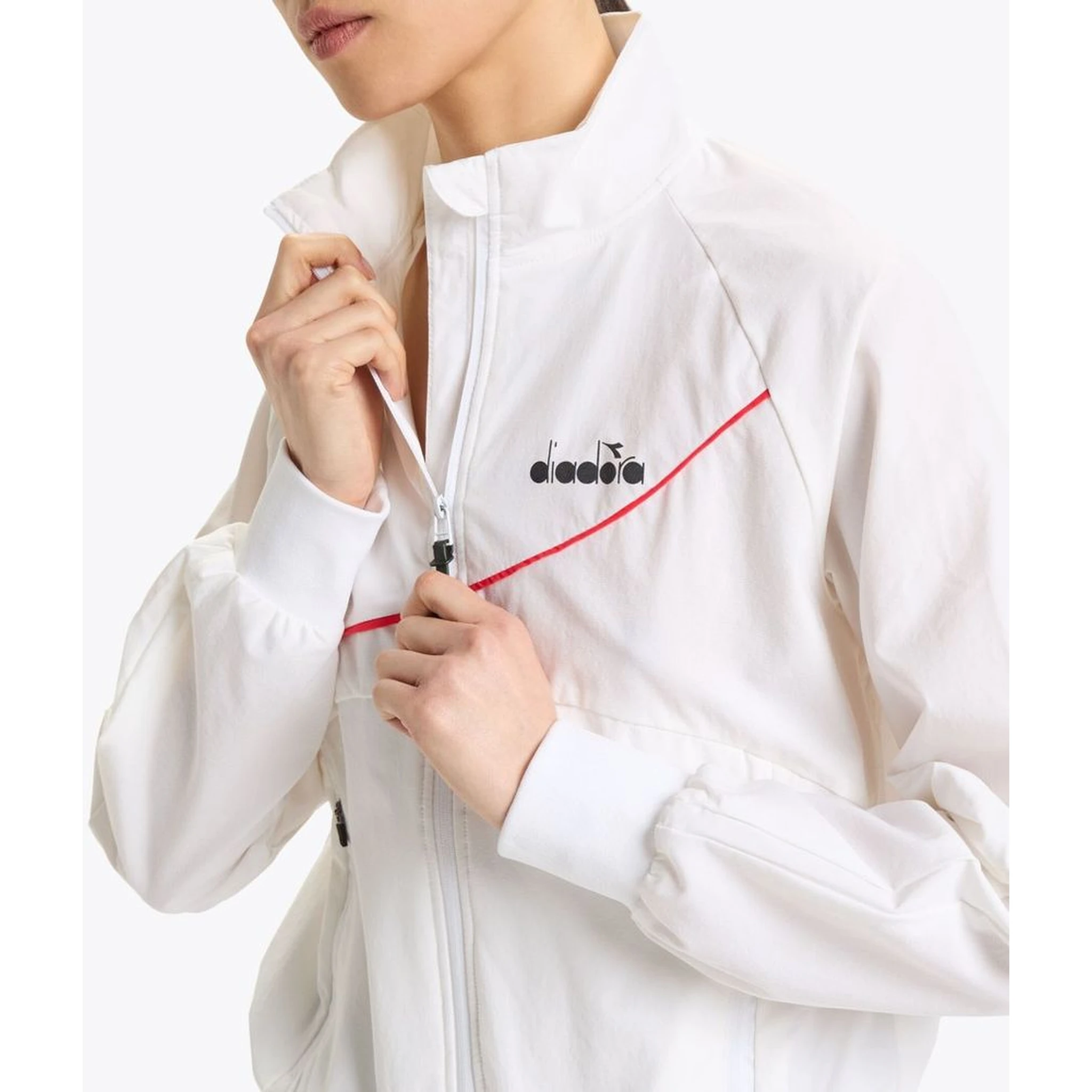 White Polyamide Shell Jacket