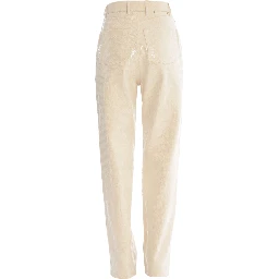 transparent all-over sequins jeans