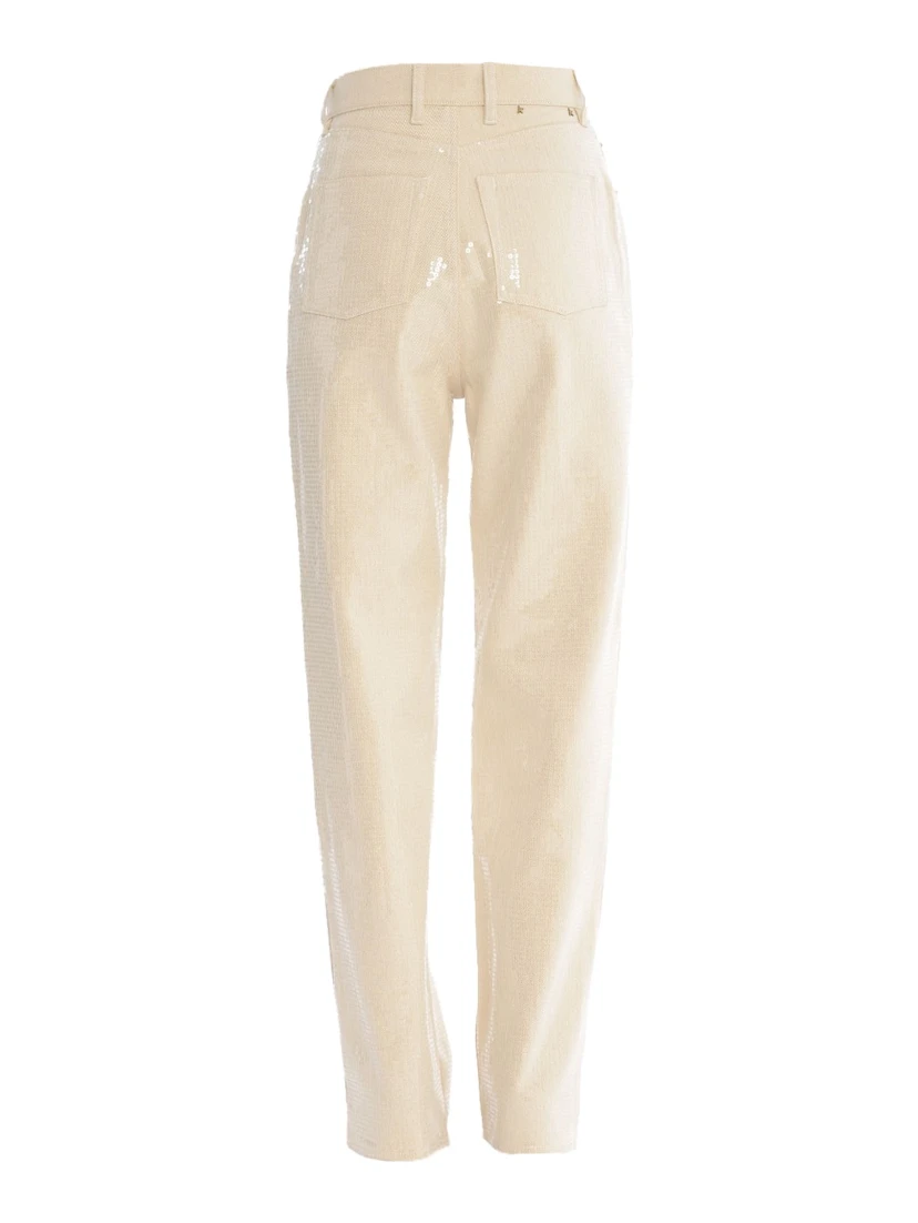 transparent all-over sequins jeans