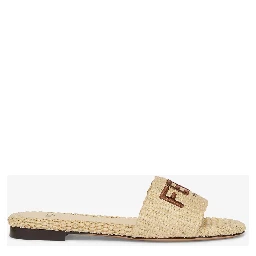 "Signature" slides sandals