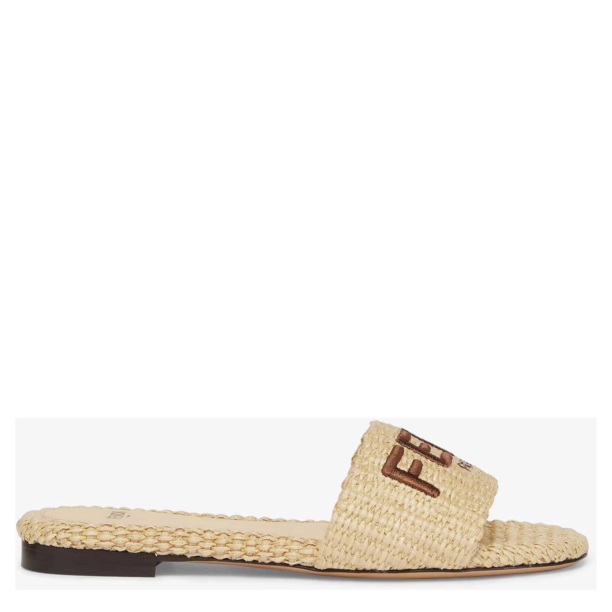 "Signature" slides sandals