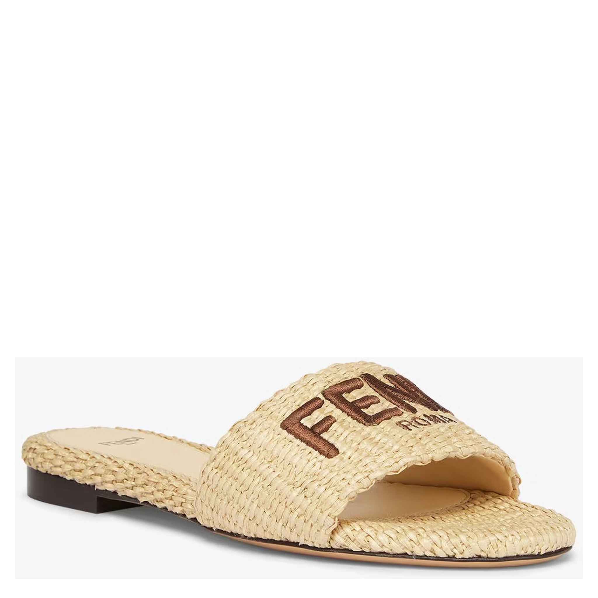 "Signature" slides sandals