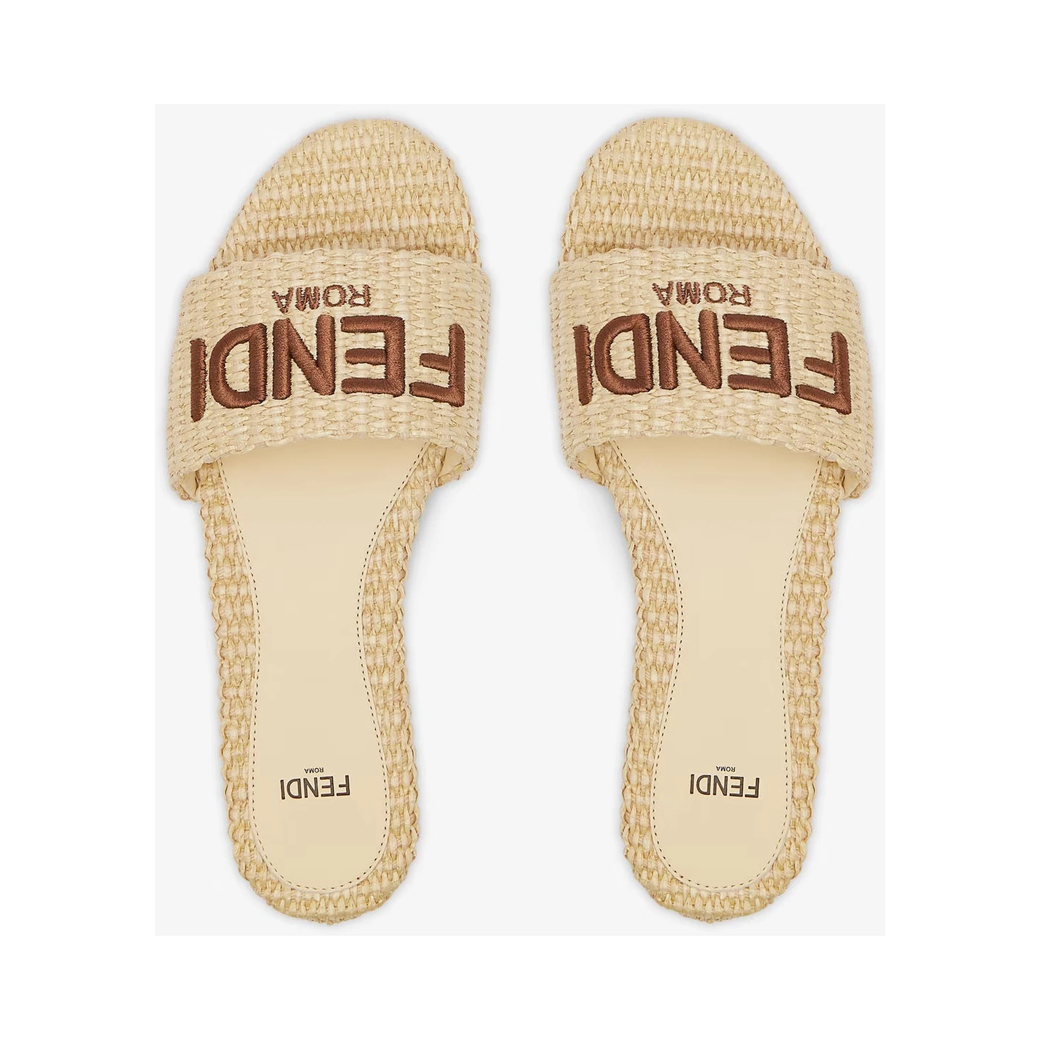 "Signature" slides sandals