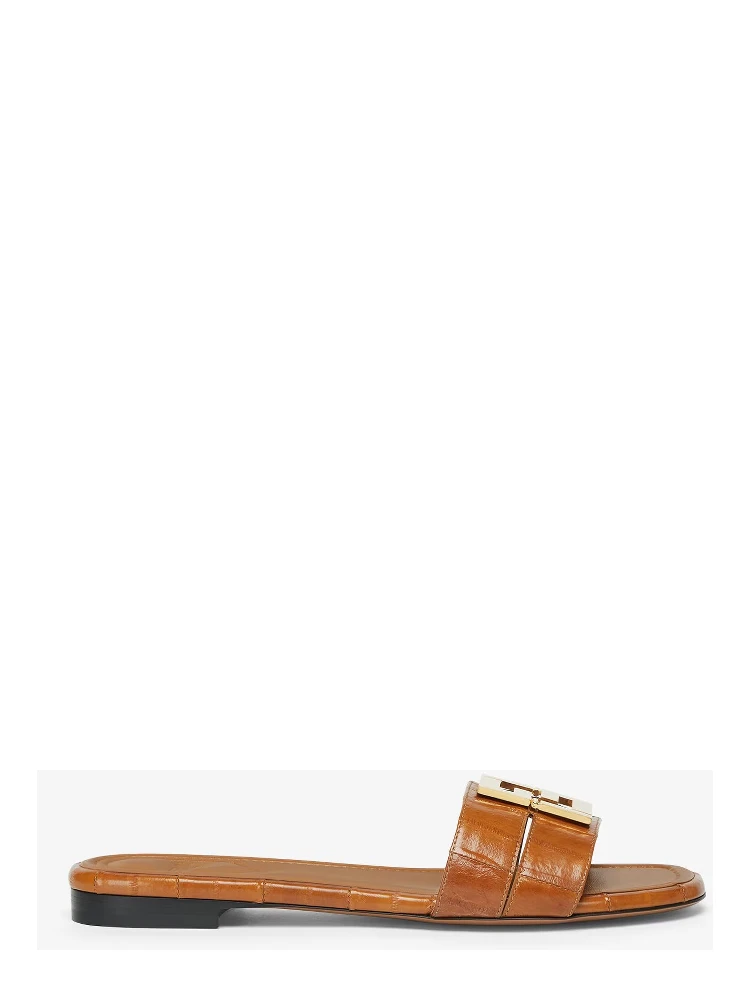 "Fendi FFold" slides sandals