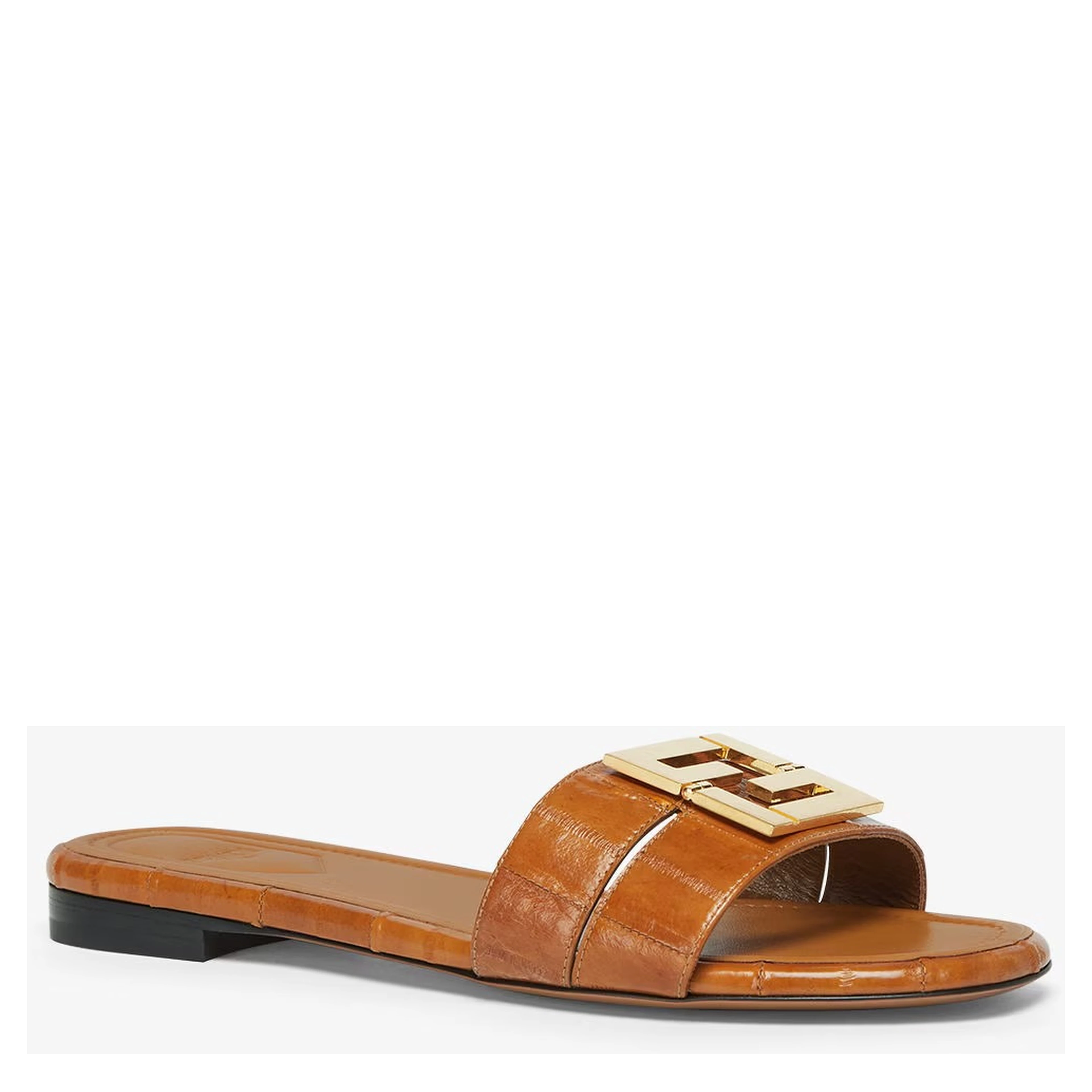 "Fendi FFold" slides sandals