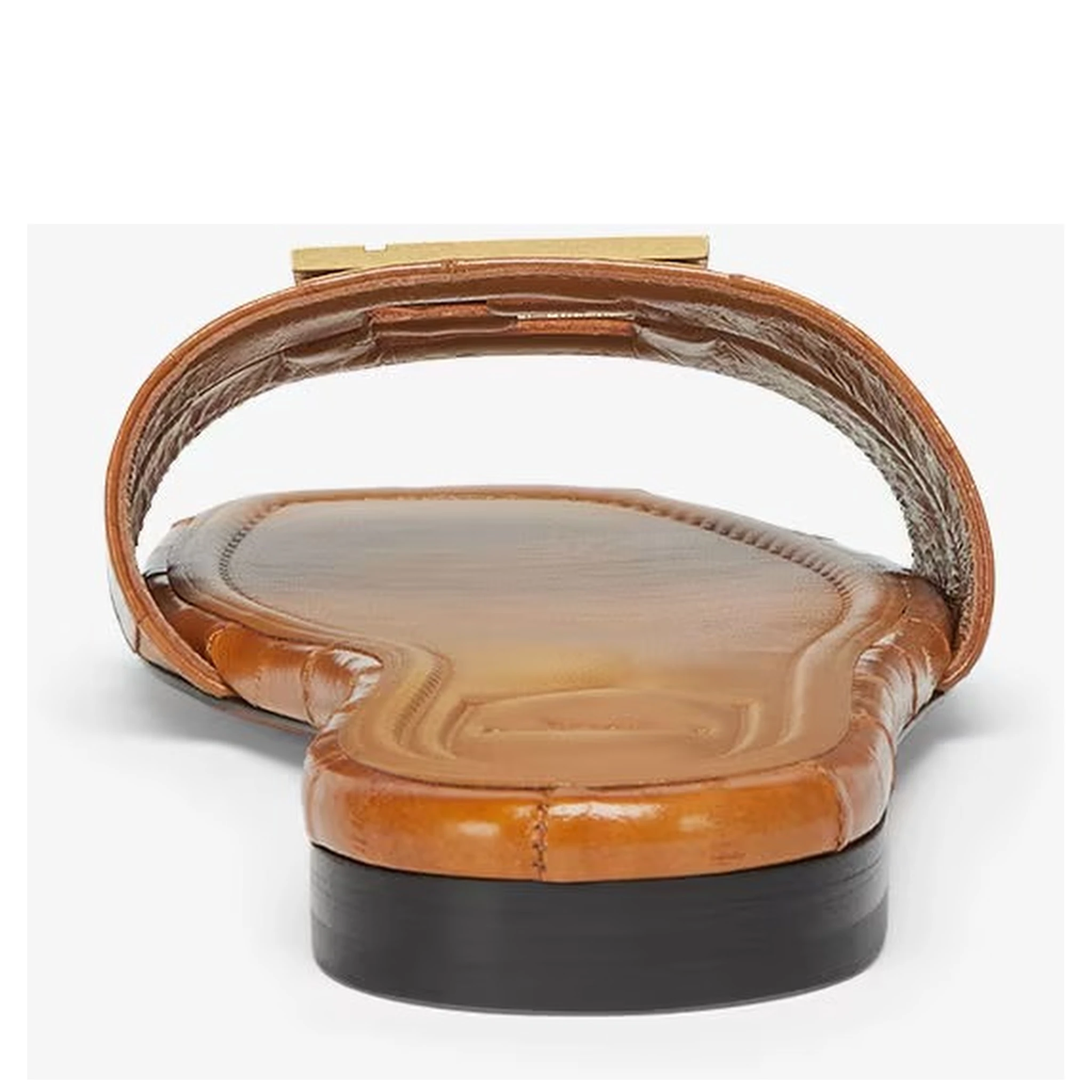 "Fendi FFold" slides sandals