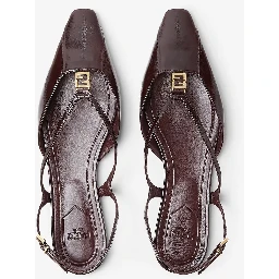 "Fendi FFold" slingback sandals