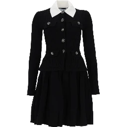 MINI DRESS WITH CONTRASTING COLLAR