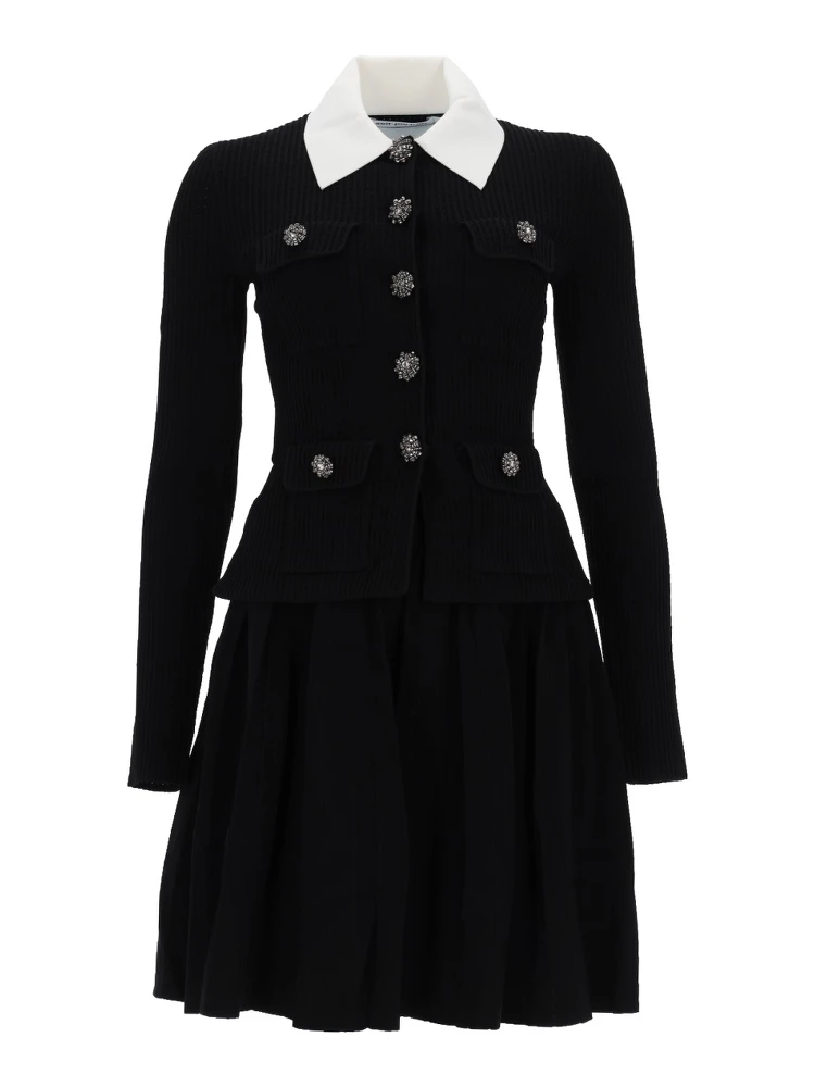 MINI DRESS WITH CONTRASTING COLLAR