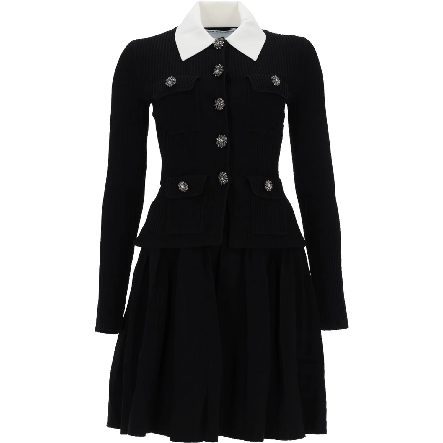 MINI DRESS WITH CONTRASTING COLLAR