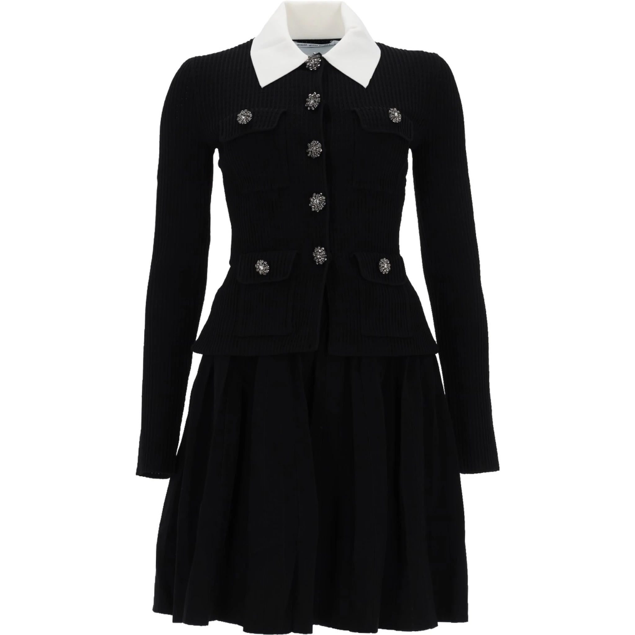 MINI DRESS WITH CONTRASTING COLLAR