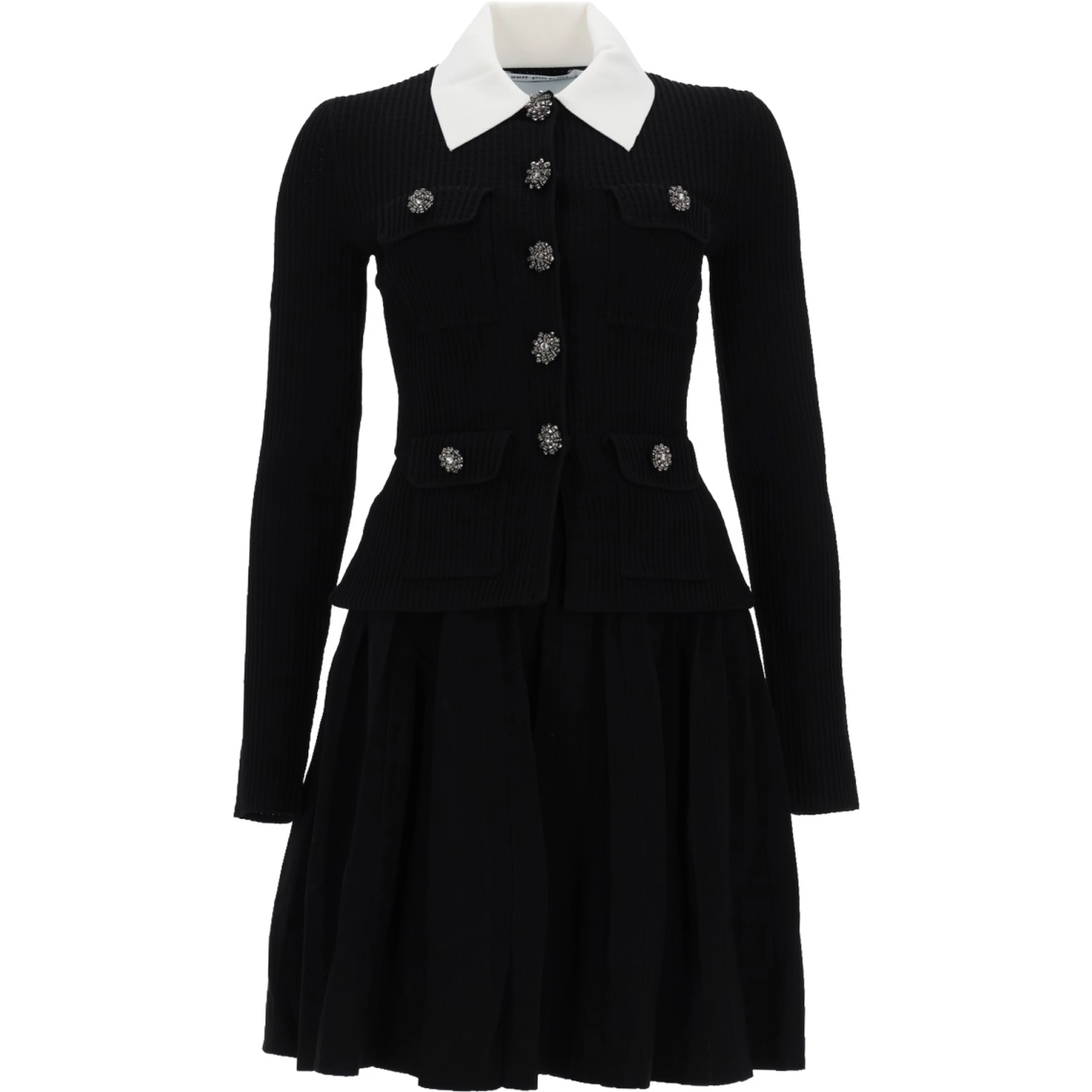 MINI DRESS WITH CONTRASTING COLLAR